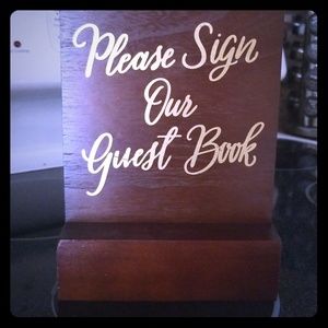 Please sign our guestbook sign